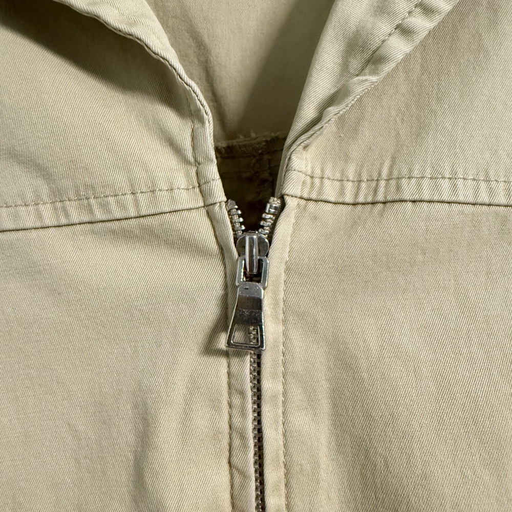 Lane Bryant Tan Twill Utility Jacket Plus Size 22/24 Cropped Zip Front - Picture 6 of 9